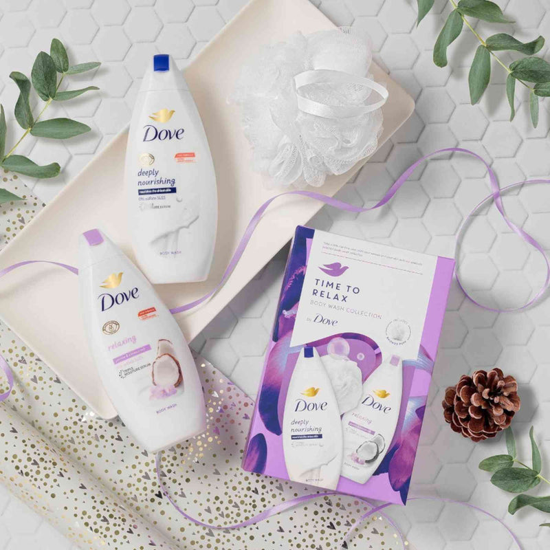 Dove Time to Relax Body Wash Collection 2pcs Gift Set