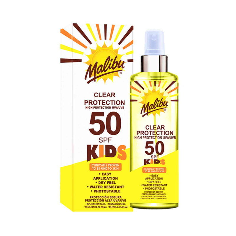 Malibu Kids Clear Protect Spray SPF50 250ml