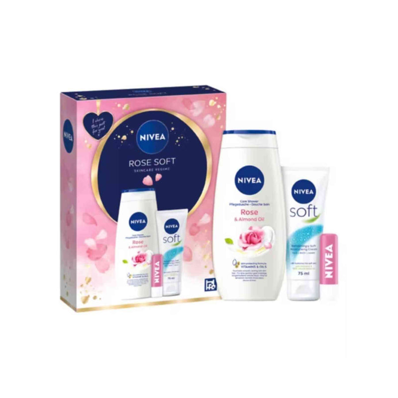 Nivea Rose Soft Skincare Regime Gift Set