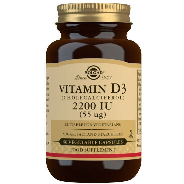 Solgar Vitamin D3 Cholecalciferol 2200iu