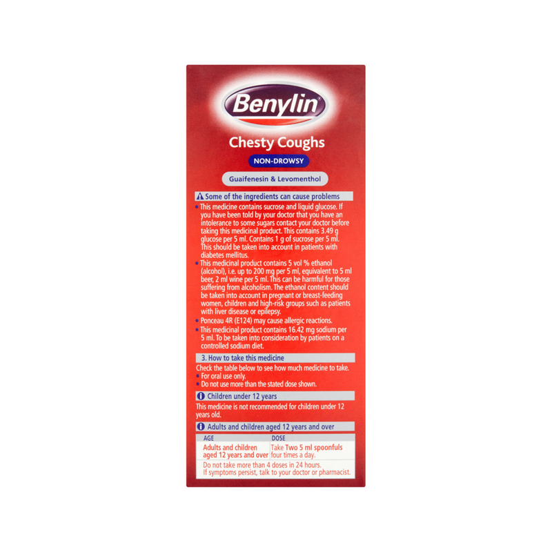 Benylin Chesty Cough Non Drowsy 150ML