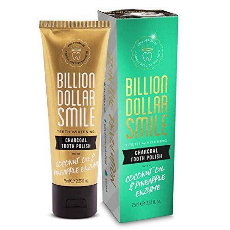 Billion Dollar Smile Cosmetics Teeth Whitening Charcoal Tooth Polish