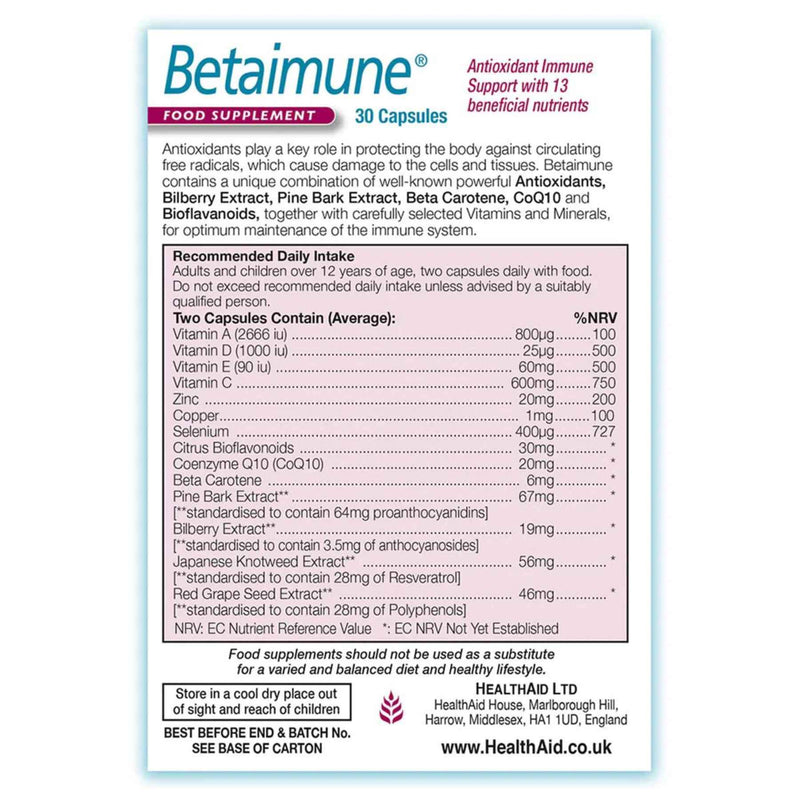 HealthAid Betaimune 30 Capsules