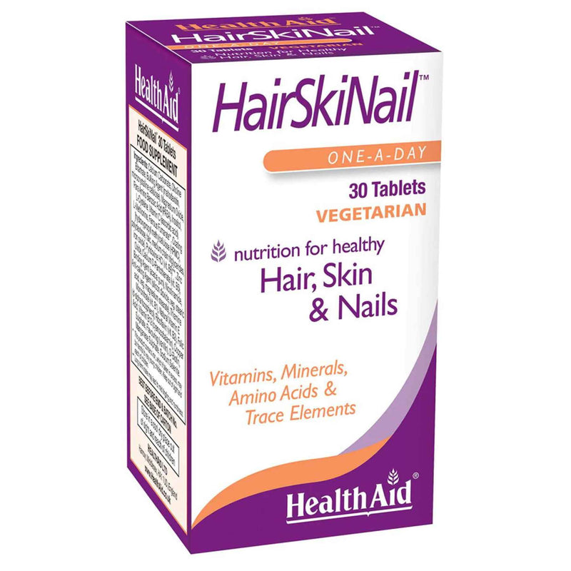 HealthAid Hair, Skin & Nail Formula - 30 Vegetarian Tablets