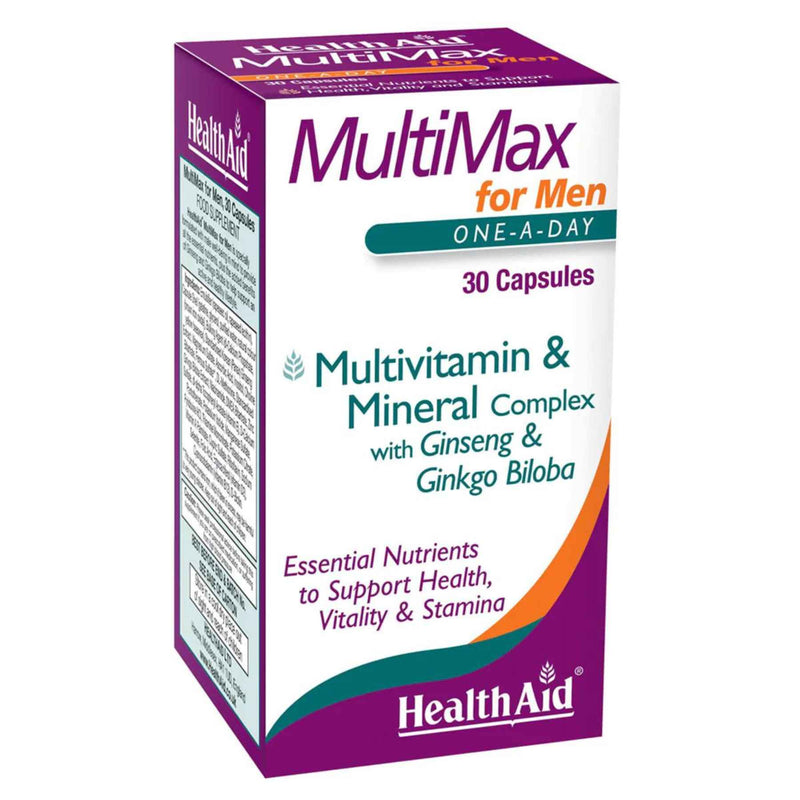 HealthAid MultiMax for Men Multivitamins and Minerals, 30 Capsules