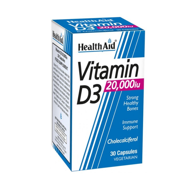HealthAid Vitamin D3 caps 20000u 30 Tablets