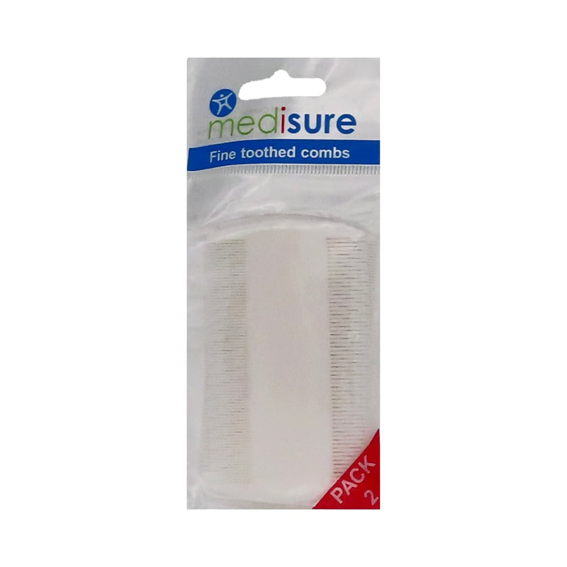 Medisure Fine Toothed Head Lice Comb x2