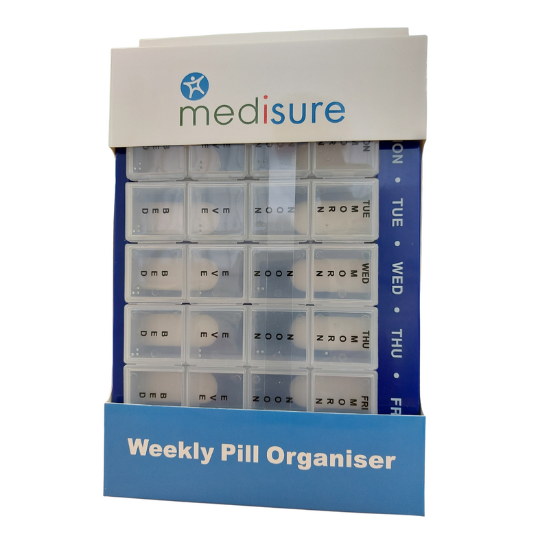 Medisure Weekly Large Pill Box (4 Sections)