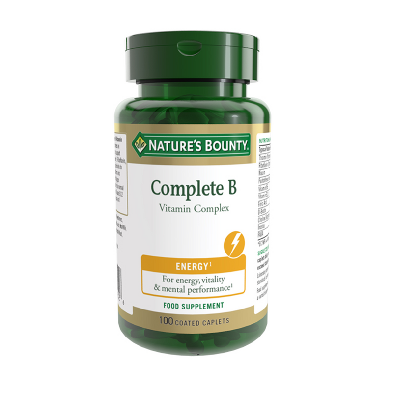Nature's Bounty Complete B Vitamin Complex Caplets - Pack of 100
