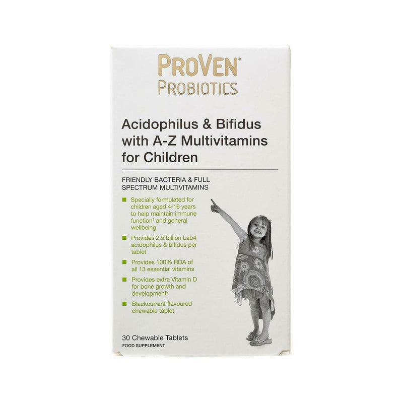 Proven Lactobacillus & Bifidus With A-Z Multivitamins Child 30 Tablets