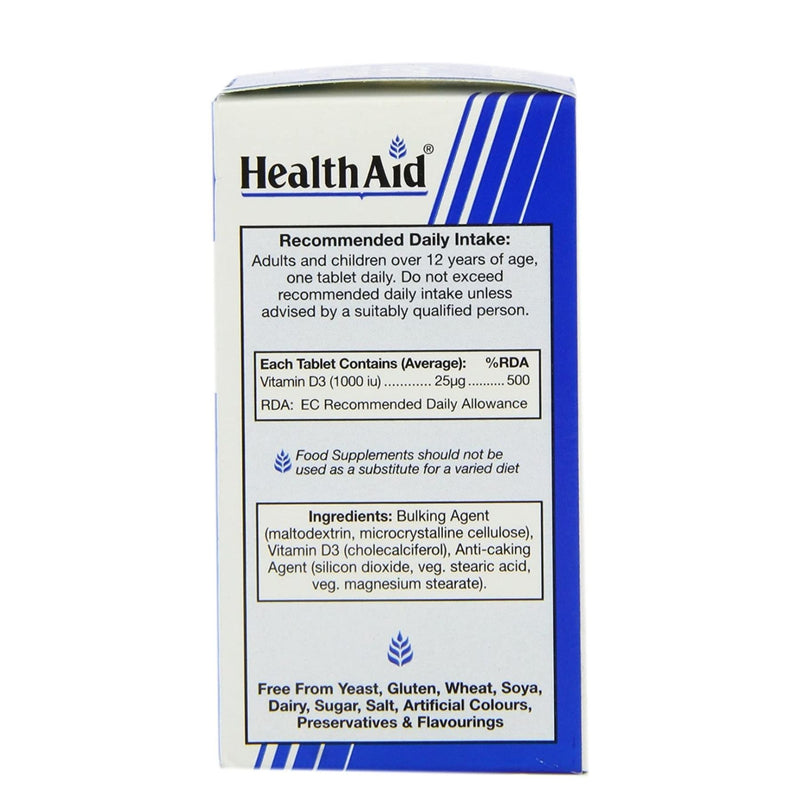 HealthAid Vitamin D3 1000iu 120 Tablets