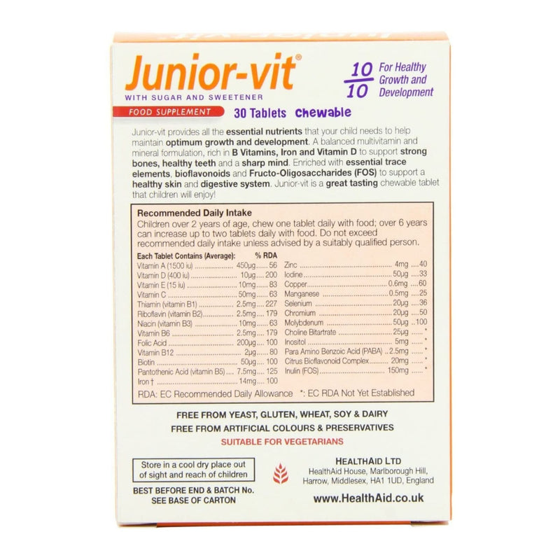 Healthaid Junior-vit Chewable Tablets