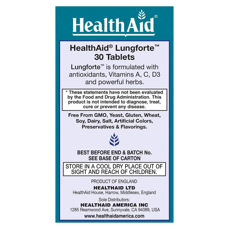 HealthAid Lungforte 30 Tablets