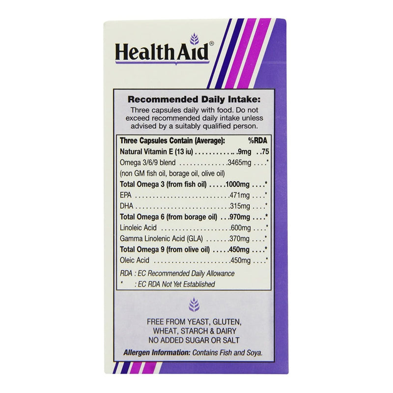 HealthAid Omega 3.6.9 - 60 Capsules