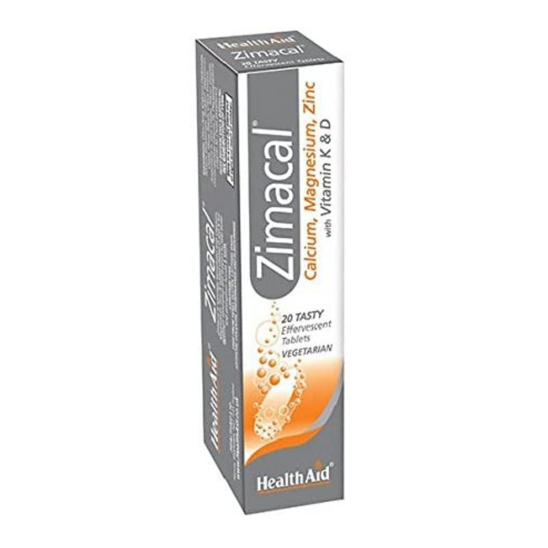 HealthAid Zimacal - Effervescent - 20 Vegetarian Tablets