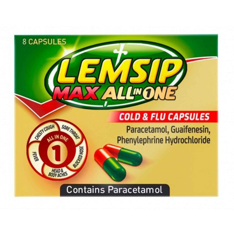 Lemsip Max All in One Cold and Flu Capsules