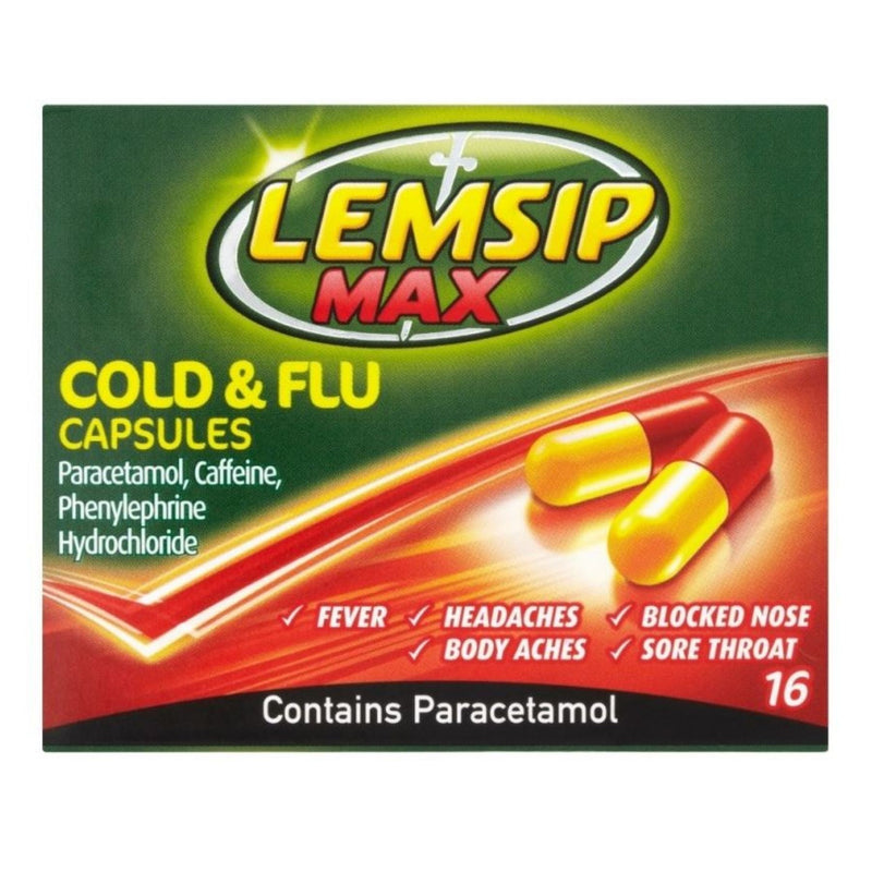 Lemsip Max Cold & Flu 16 capsules