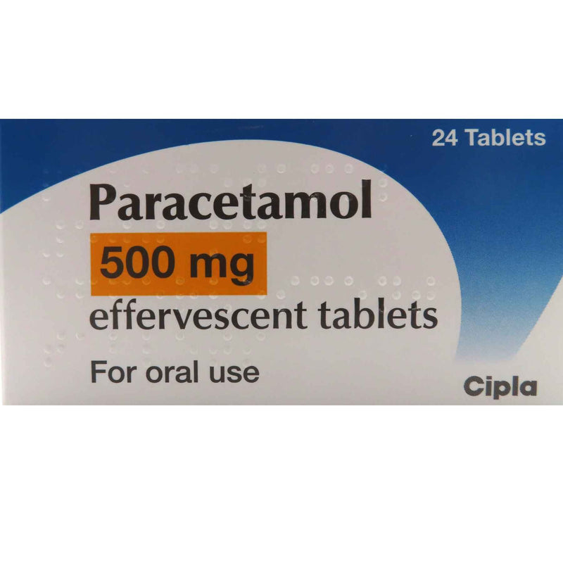 Paracetamol Effervescent 500mg 24 Tablets