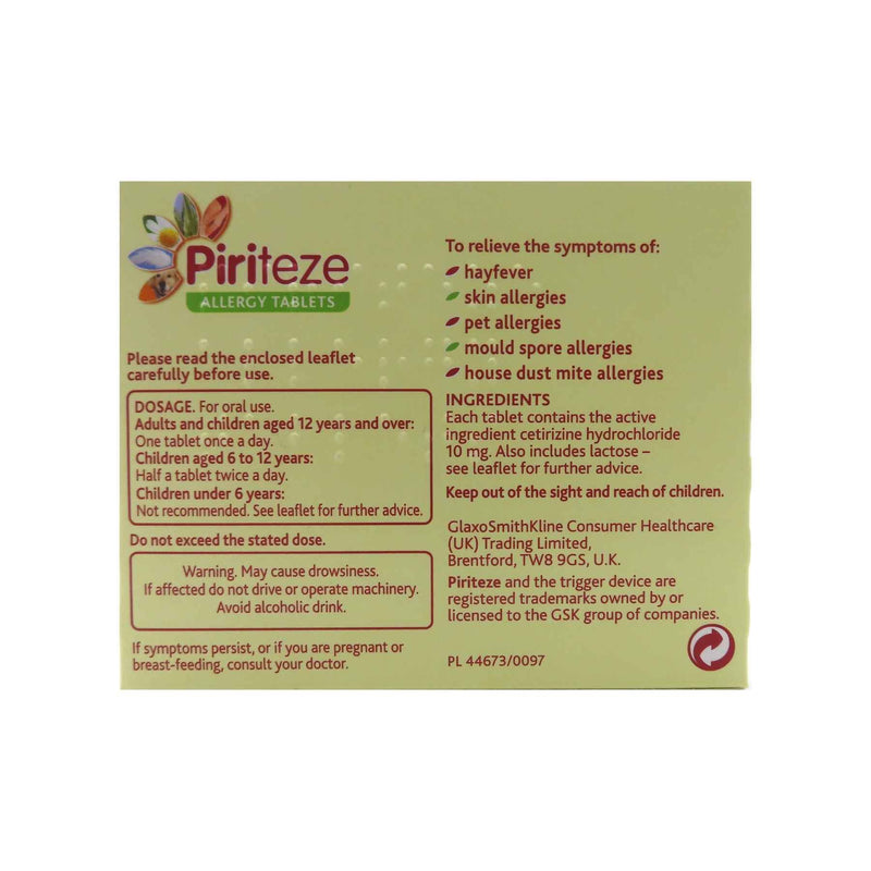 Piriteze Allergy Relief Tablets