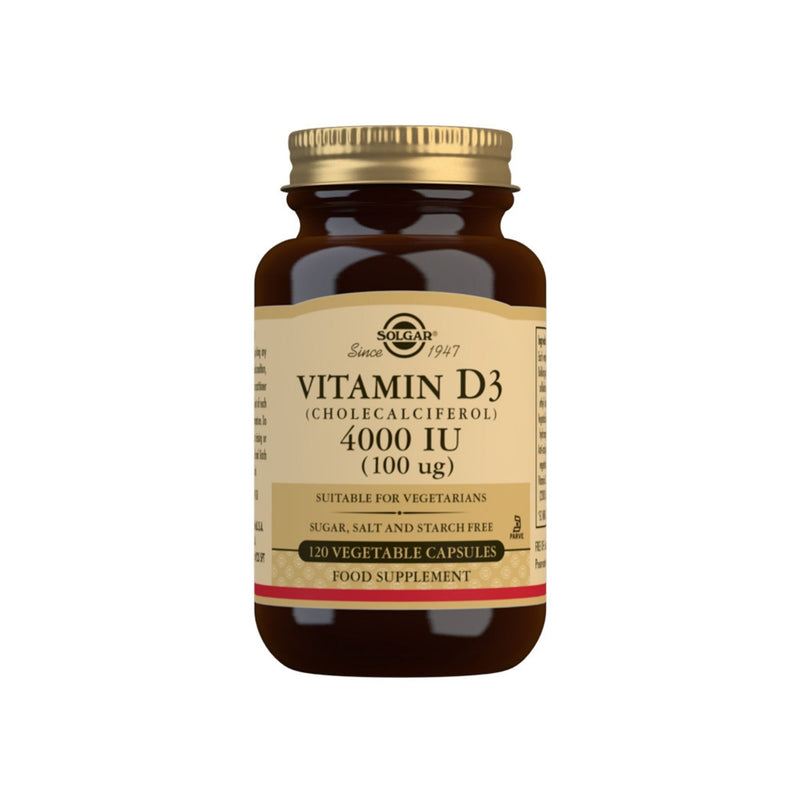 Solgar Vitamin D3 (Cholecalciferol) 4000iu 120 Capsules