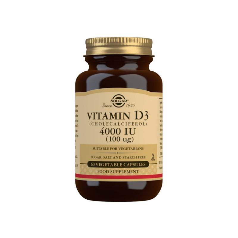 Solgar Vitamin D3 (cholecalciferol) 4000iu 60 Capsules